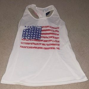 American flag tank top
